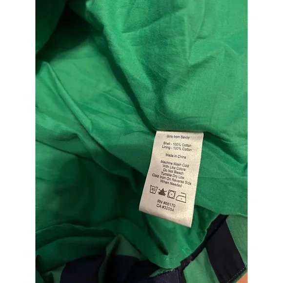 Anthropologie Girls From Savoy Chevron Sundress Spring Summer Dress 8 Green - Picture 4 of 8